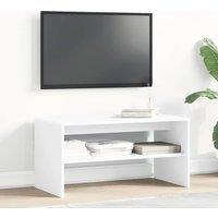 Berkfield Home TV Cabinet White 80x40x40 cm Engineered Wood | Size: 80 x 40 x 40 cm