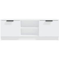 Berkfield Home TV Cabinet White 102x35x36.5 cm Engineered Wood