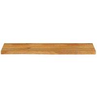 Berkfield Home Table Top Live Edge 110x40x2.5 cm Solid Wood Mango in Brown