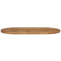 Berkfield Home Table Top 80x40x2.5 cm Oval Solid Wood Mango in Brown