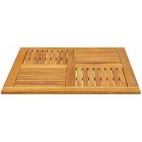 Berkfield Home Table Top 90x90x2.2 cm Square Solid Wood Acacia in Brown