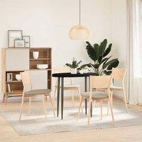 Berkfield Home Table Top Dark Brown 80x40x4 cm Solid Wood Oak Oval | Size: 80 x 40 x 4 cm