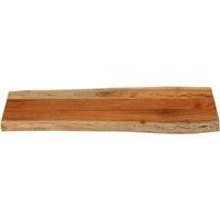 Berkfield Home Table Top 80x40x3.8 cm Rectangular Solid Wood Acacia Live Edge in Brown