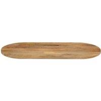 Berkfield Home Table Top 120x50x3.8 cm Oval Solid Wood Mango in Brown