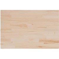 Berkfield Home Table Tops 3 pcs 80x53x2.5 cm Rectangular Solid Wood Pine in Light Brown