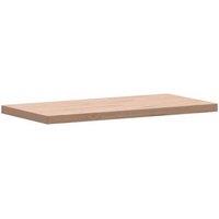 Berkfield Home Table Top 100x50x4 cm Rectangular Solid Wood Beech in Light Tan | Size: 100 x 50 x 4 cm