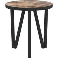 Berkfield Home Tea Table Black & Yellow 35 cm MDF in Brown