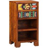 Berkfield Home Telephone Stand Honey Brown 40x35x75 cm Solid Wood Acacia | Size: 40 x 35 x 75 cm
