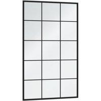 Berkfield Home Wall Mirrors 3 pcs Black 100x60 cm Metal