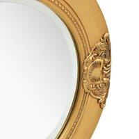 Berkfield Home Wall Mirror Baroque Style 50 cm Gold