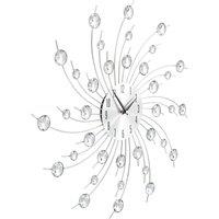 Berkfield Home Wall Clock with Quartz Movement Modern Design 50 cm in Silver