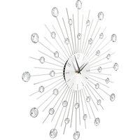 Berkfield Home Wall Clock with Quartz Movement Modern Design 50 cm in Silver