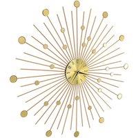 Berkfield Home Wall Clock Metal 70 cm Golden in Gold
