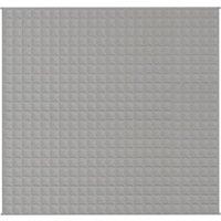 Berkfield Home Weighted Blanket Grey 220x230 cm King 15 kg Fabric