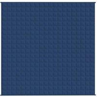 Berkfield Home Weighted Blanket Blue 200x200 cm 13 kg Fabric