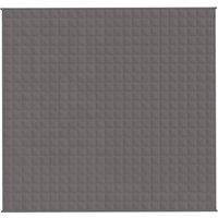 Berkfield Home Weighted Blanket Grey 220x230 cm King 15 kg Fabric