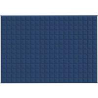 Berkfield Home Weighted Blanket Blue 137x200 cm Single 6 kg Fabric