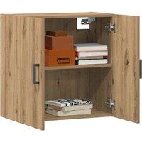 Berkfield Home Wall Cabinet Artisan Oak 60x31x60 cm Engineered Wood in Brown | Size: 60 x 31 x 60 cm