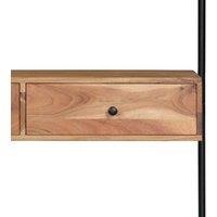 Berkfield Home Wall Desk 90x40x170 cm Solid Acacia Wood in Brown | Size: 90 x 40 x 170 cm