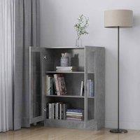 Berkfield Home Vitrine Cabinet Concrete Grey 82.5x30.5x115 cm Engineered Wood