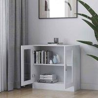 Berkfield Home Vitrine Cabinet White 82.5x30.5x80 cm Engineered Wood