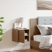 Berkfield Home Wall Cabinet Honey Brown 31.5x30x30 cm Solid Wood Pine