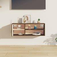 Berkfield Home Wall Cabinet Honey Brown 80x30x30 cm Solid Wood Pine | Size: 80 x 30 x 30 cm