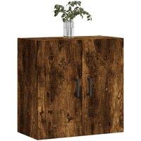 Berkfield Home Wall Cabinet Smoked Oak 60x31x60 cm Engineered Wood in Brown | Size: 60 x 31 x 60 cm