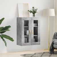 Berkfield Home Wall Mounted Cabinet Concrete Grey 69.5x34x90 cm