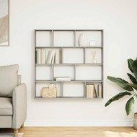 Berkfield Home Wall Cube Shelf 12 Compartments Concrete Grey Engineered Wood