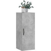 Berkfield Home Wall Mounted Cabinet Concrete Grey 34.5x34x90 cm Engineered Wood