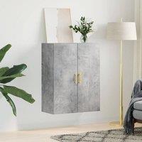 Berkfield Home Wall Mounted Cabinet Concrete Grey 69.5x34x90 cm