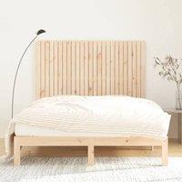 Berkfield Home Wall Headboard 159.5x3x110 cm Solid Wood Pine in Natural