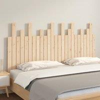 Berkfield Home Wall Headboard 159.5x3x80 cm Solid Wood Pine in Natural