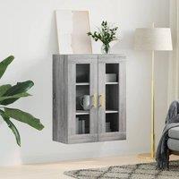 Berkfield Home Wall Mounted Cabinet Grey Sonoma 69.5x34x90 cm