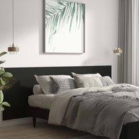 Berkfield Home Wall Headboard Black 240x1.5x80 cm Engineered Wood