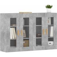 Berkfield Home Wall Mounted Cabinets 2 pcs Concrete Grey Engineered Wood