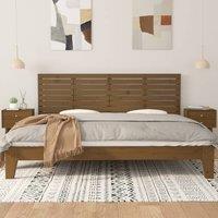 Berkfield Home Wall Headboard Honey Brown 206x3x63 cm Solid Wood Pine | Size: 206 x 3 x 63 cm