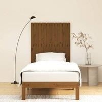 Berkfield Home Wall Headboard Honey Brown 95.5x3x110 cm Solid Wood Pine