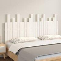 Berkfield Home Wall Headboard White 159.5x3x80 cm Solid Wood Pine