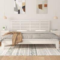 Berkfield Home Wall Headboard White 166x3x63 cm Solid Wood Pine | Size: 166 x 3 x 63 cm