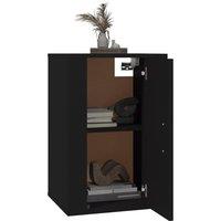 Berkfield Home Wall Mounted TV Cabinet Black 40x34.5x60 cm