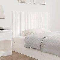 Berkfield Home Wall Headboard White 108x3x60 cm Solid Wood Pine | Size: 108 x 3 x 60 cm