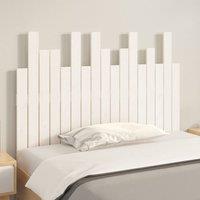 Berkfield Home Wall Headboard White 108x3x80 cm Solid Wood Pine | Size: 108 x 3 x 80 cm