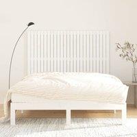Berkfield Home Wall Headboard White 159.5x3x110 cm Solid Wood Pine