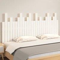 Berkfield Home Wall Headboard White 166x3x80 cm Solid Wood Pine | Size: 166 x 3 x 80 cm