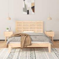 Berkfield Home Wall Headboard 146x3x63 cm Solid Wood Pine in Natural | Size: 146 x 3 x 63 cm