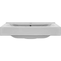 Berkfield Home Wash Basin with Overflow 60x46x16 cm Ceramic Silver | Size: 60 x 46 x 16 cm