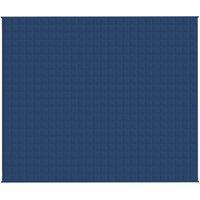 Berkfield Home Weighted Blanket Blue 220x260 cm 15 kg Fabric