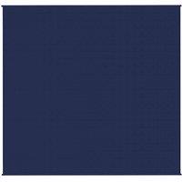 Berkfield Home Weighted Blanket Blue 220x235 cm King 15 kg Fabric